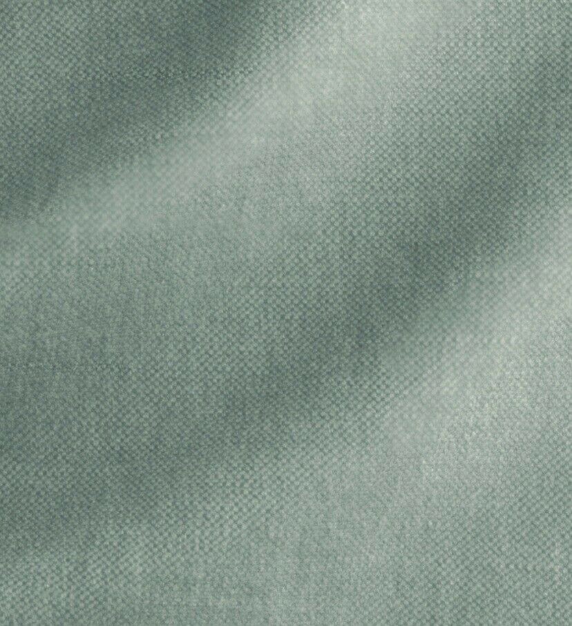 BRUSHED BELGIAN LINEN COTTON DRAPERY / UPHOLSTERY FABRIC IN SPRUCE BY THE YARD