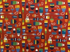 Richloom Fabrics Shipwreck Red Indoor/Outdoor Upholstery