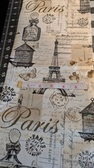 Paris Print On Cotton Fabric 44″ Wide