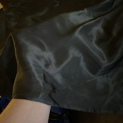 SILK BLACK FABRIC 10 Yards x 53 Inches Wide or 360 Inches x 53 Wide