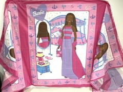 2002 Ethnic Barbie Material Fabric 102 x 45” Sewing 3 Large Uncut Panels B