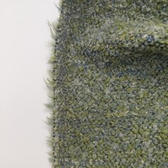 2 Yards Boucle in Shades Of Green And Steel Blue Upholstery Fabric. #52