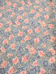 Pink Blue Flowers Fabric 31″ x 44″ Peter Pan Fabrics