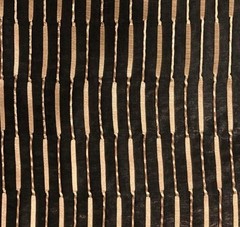 Sheer Fabric 116″ X 216″ Gold Striped Strands Organza Event Curtains Material