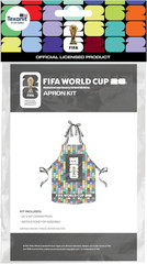 FIFA World Cup DIY Canvas Apron Kit – Soccer Fan Fabric Craft Project – Includes