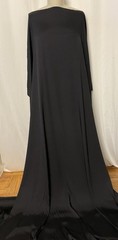 100% Silk Gabardine Black A Rare Luxurious Fabric By The Yard 56 Inches Wide