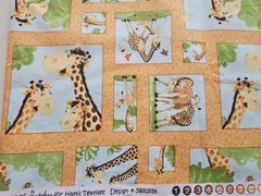 OOP Susybee Zoe Giraffe Nursery Baby Growth Chart Fabric Panel Hamil