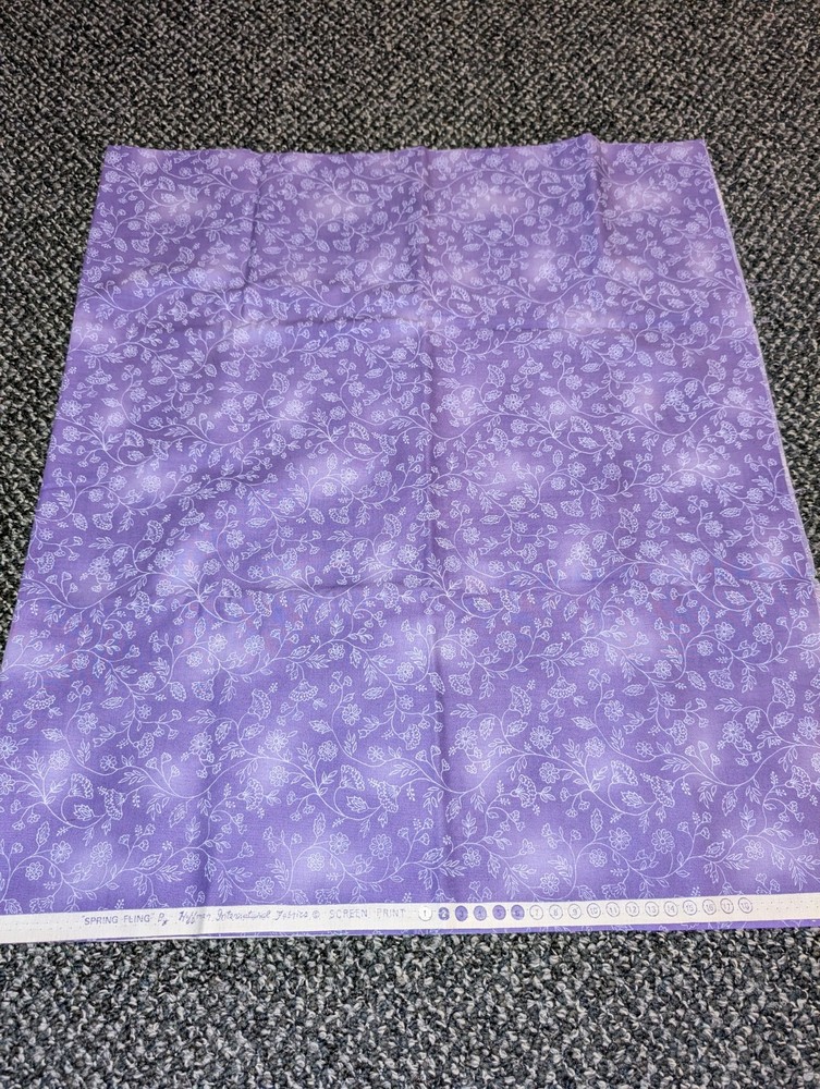 Hoffman International Fabrics “Spring Fling” Purple 38″ x 42″