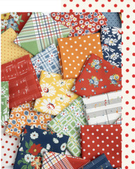 Moda SWEET MELODIES 21814 12 Red Floral AMERICAN JANE Quilt Fabric 30’s