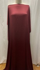 98% Silk Charmeuse 2% Lycra Rich Burgundy Fabric 2 yards 30″ Long 42″ Wide