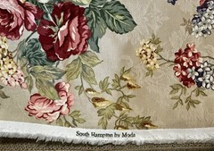 Moda Fabric South Hampton Pink Maroon ROSES Brocade DECORATOR 2yrds x 52in