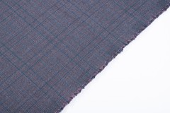 Vintage Check Wool Fabric – 3m – 100% Pure Wool – 260g Anthracite & Green Cloth