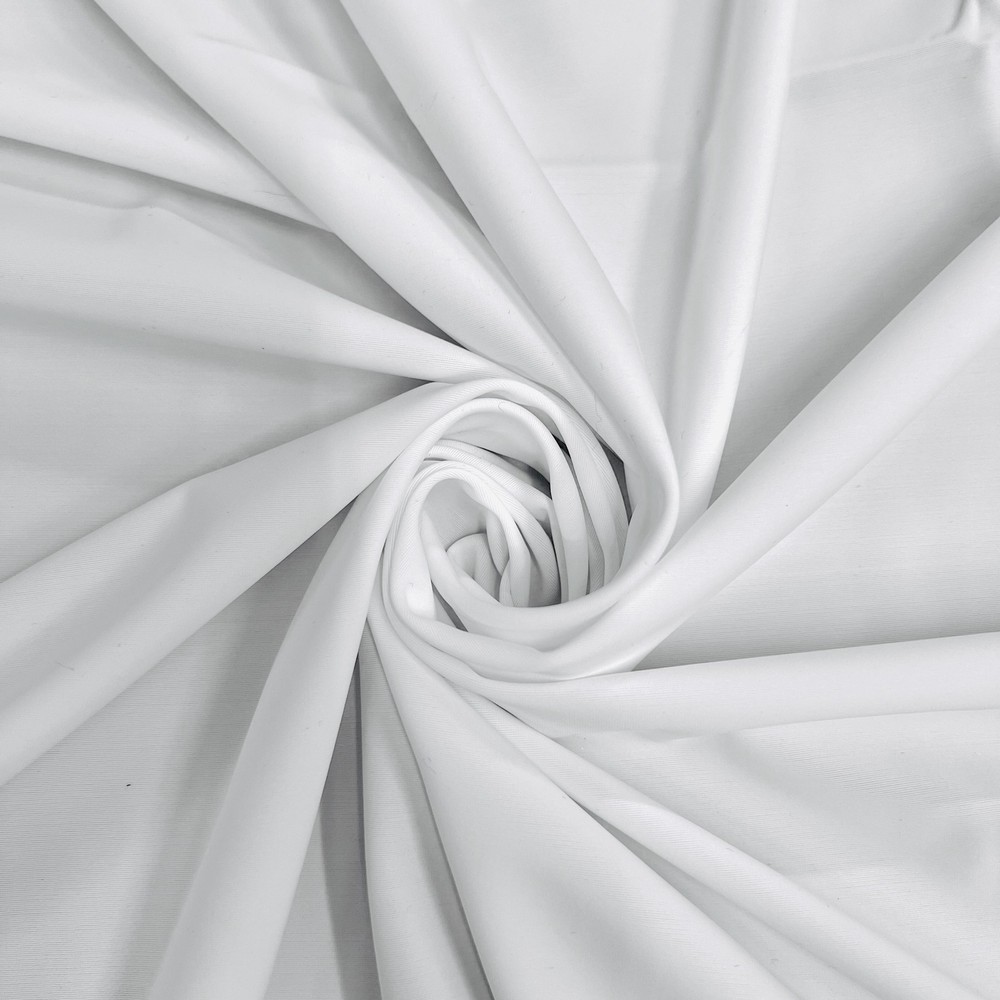 Giselle WHITE Nylon Spandex Stretch Matte Tricot Medium Weight Fabric for Appar