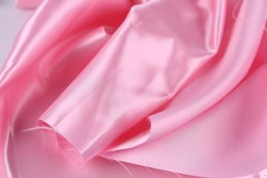 Pink Bridal Satin Fabric by the Yard, Silky Satin for Dresses and Decor
