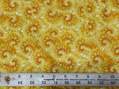 VINTAGE Yellow Swirls – 2.33 YDS x 44”