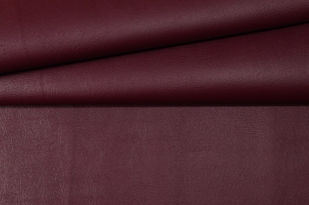 VINYL PLUS BURGUNDY RED Faux Leather Pleather Indoor Outdoor FABRIC BY YARD 54″W