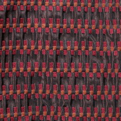 50*137cm Vintage 3D Red & Black Particle Woven Checkered Jacquard Fabrics Design