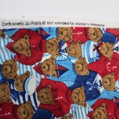 JoAnn Teddy Bear Nautical Fabric 2 Yards 15 Inches x 40″ Wide Cotton Flannel
