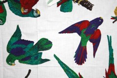 LARGE, INDIVIDUAL PARROTS, PERRFECT FOR APPLIQUE – 100% COTTON FABRIC