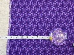 Geometric Purple Triangles 2.1 yards. ***READ