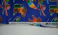 Hoffman International Fabrics – Colorful Bike And Bear Themed