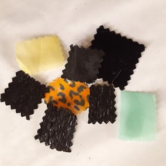 Various Fabric Samples 300+ Lot Crafts DIY Art Project 1.5 x 1.5 Inches Swatches