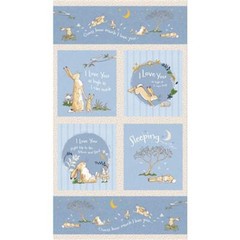 Guess How Much I Love You ’24 By Clothworks – Light Denim Panel #4244-88
