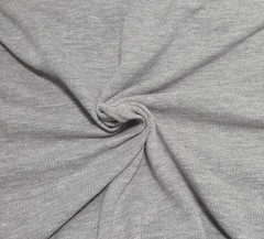 100% Cotton Pique Knit Fabric By Yard Heather Gray 190GSM 11/21 [Polo Shirt]