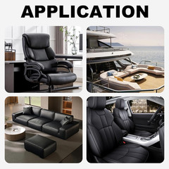 Faux Leather, Marine Vinyl PVC Leather for DIY Upholstery, Sofa Car Boat Seat Re
