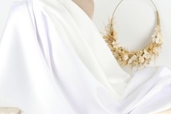 White Mikado Satin Fabric by the Yard, Bridal Dress Fabric, Heavy Luxury Satin