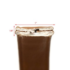 Malibu Boat Binding Pull Strap | Cognac Brown 1 Inch Vinyl (YD)