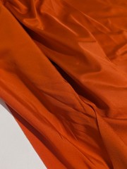 Orange Spandex Polyester Athletic Fabric 4 Way Stretch 2 Yard Cuts