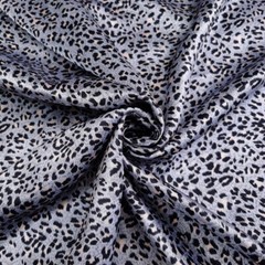 1yard X 1.48meter Africa Leopard Satin Fabric Scarf Gown Pyjamas Material Lining