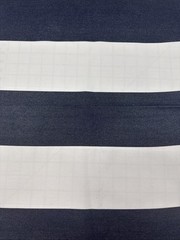 Sunbrella Navy White Stripe Awning Outdoor Fabric Sample 1Y x 50″ #16