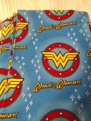 Wonder Woman fabric lot – 3+ yards – see description for individual measurements