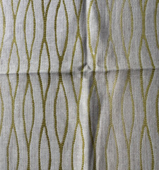 Groundworks Allegra Hicks Waves Ombre Lime Designer Fabric Remnant 24 x 24″