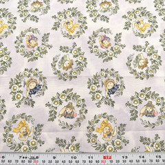 Bunnies By The Bay for Clothworks Periwinkle Cotton Shy FAT QUARTER 17.5″ x 21″