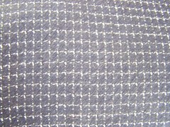 Navy Blue Windowpane woven light weight Wool Fabric 1 1/2 yards X 58″ Wide