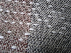 Zak & Fox MARINER Linen Blend Slub Charcoal Tan Rust Beige Thread Fabric 2yds+
