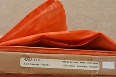 By 1/2 Yd, Orange Batik Cascade Cotton, Indonesia, Avlyn/4202-118/Paprika, B950