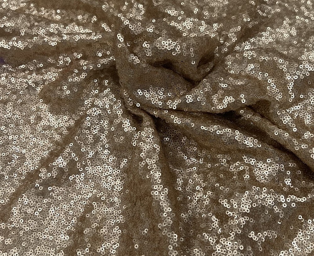 NUDE SEQUINS Fabric 50” Width Sold By The Yard