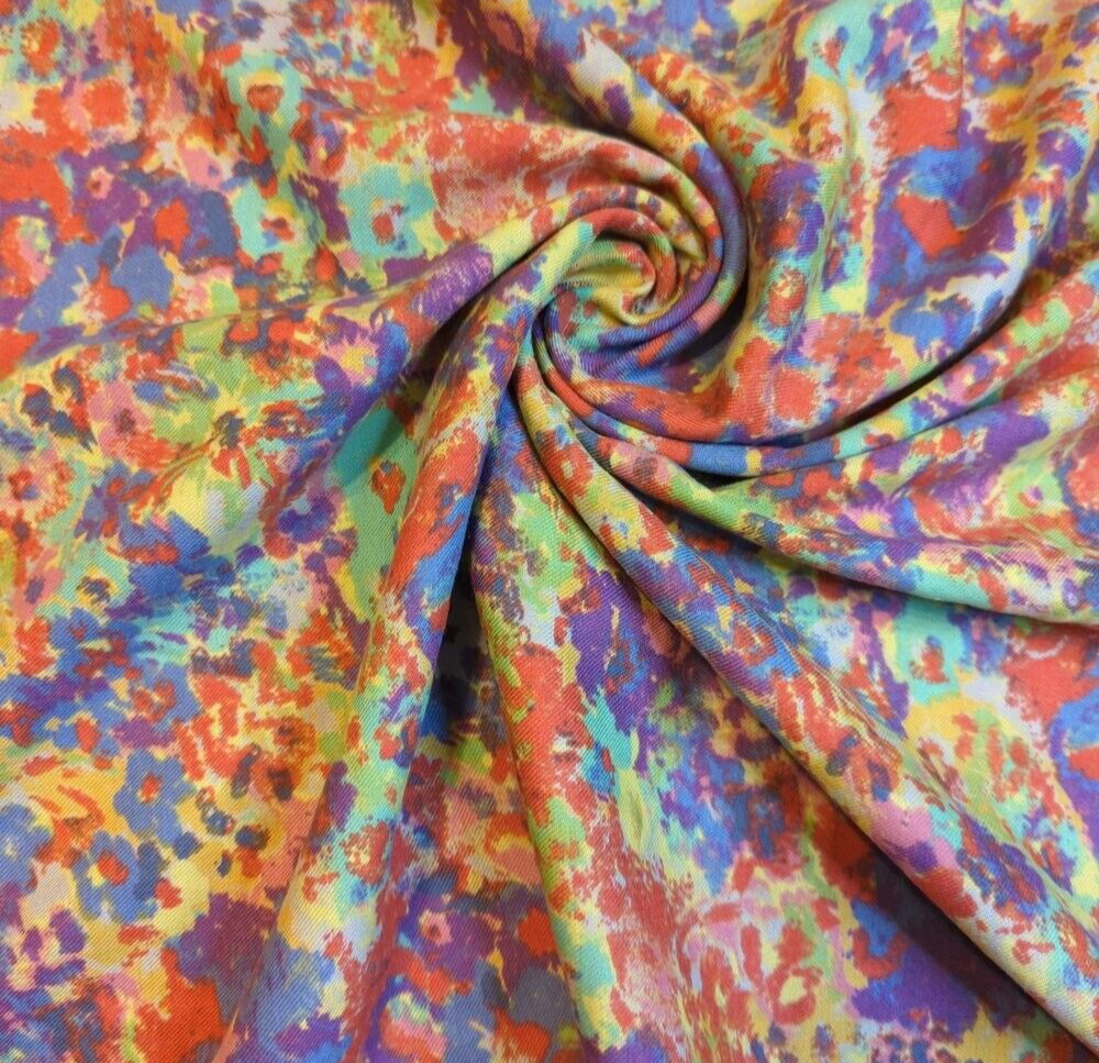 Muted Watercolors Woven Fabric – 6.5 Yards x 54″ Wide