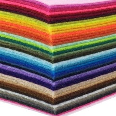 Vibrant Assorted Felt Fabric Sheets – 44PCS 4×4 Inches for Versatile Crafts