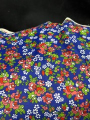 True Vintage Material Fabric Lot Poly Multicolor Floral Crafting Sewing Projects
