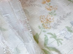 10 yds (6” width) wild flowers double gauze 100% cotton fabric baby 260238 A04