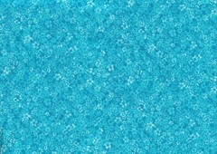 TURQUOISE BLUE, 100% Cotton Fabric: Confetti Calico Floral, BTY