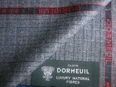 DORMEUIL 67% WOOL & 33% SILK JACKETING/SUITING FABRIC “Dorsilk Red” = 2.0 m.