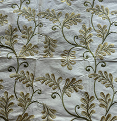 Lee Jofa Palmavera Silk Citrus India Designer Fabric Remnant 24″x24″