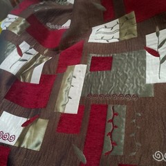 Luscious Upholstery or Pillow Fabric Patchwork Quilt Blanket Throw 60″ WX48″ L
