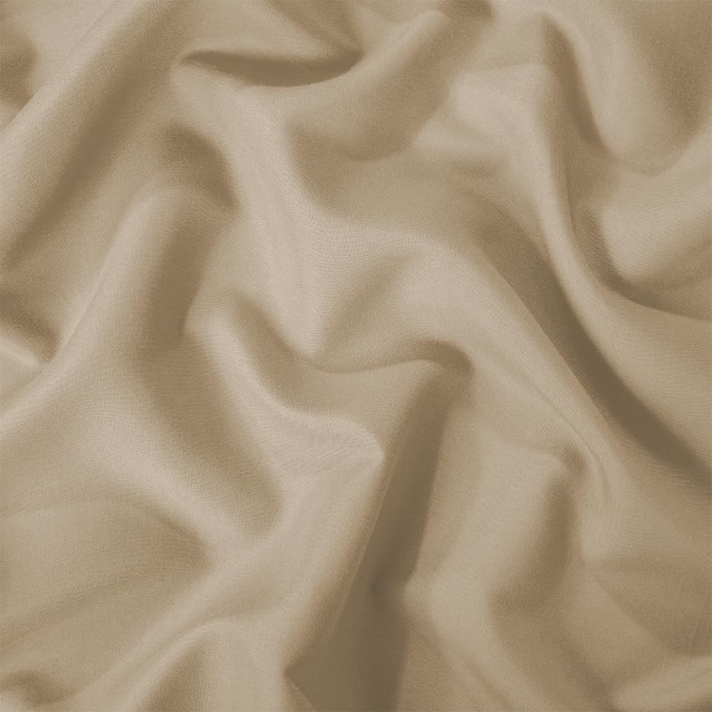 Microfiber Fabric by the Yard, 56 Inch Wide Brown Lining Fabric for Sewing, Curt